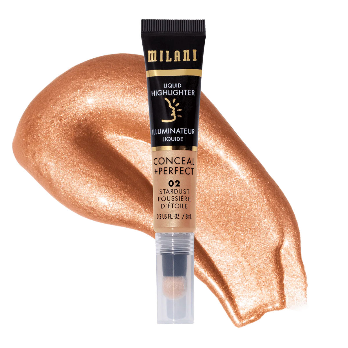 Milani Conceal + Perfect Liquid Highlighter | 02 Stardust