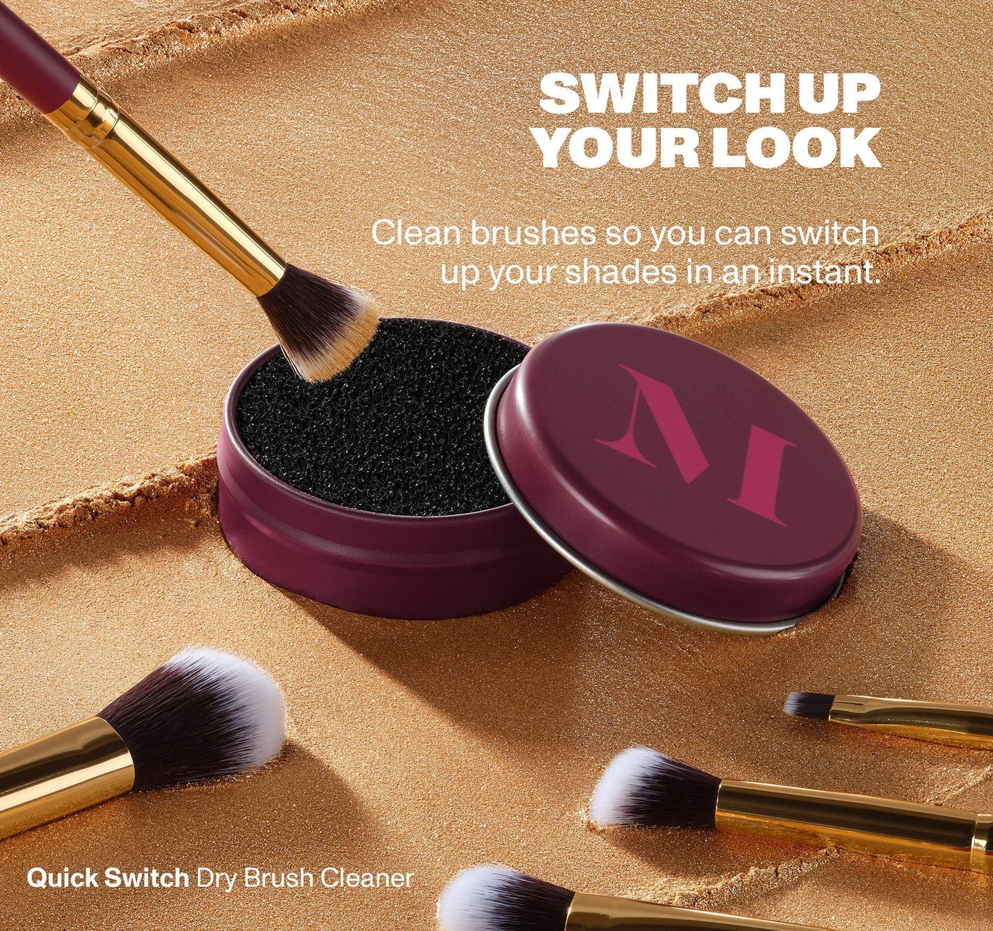 Morphe Decorate Lavishly 5-Piece Face & Eye Brush Set + Dry Brush Cleaner