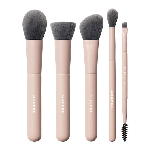 Morphe Travel Shaping Essentials Bamboo & Charcoal-Infused Travel Brush Set