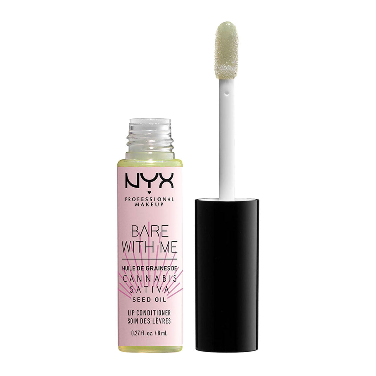 NYX Bare With Me Cannabis Sativa Seed Oil Lip Conditioner | Sheer Leaf