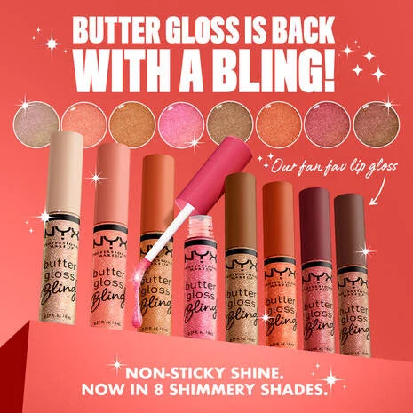 NYX Butter Gloss Bling Non-Sticky Lip Gloss | 05 She Got Money