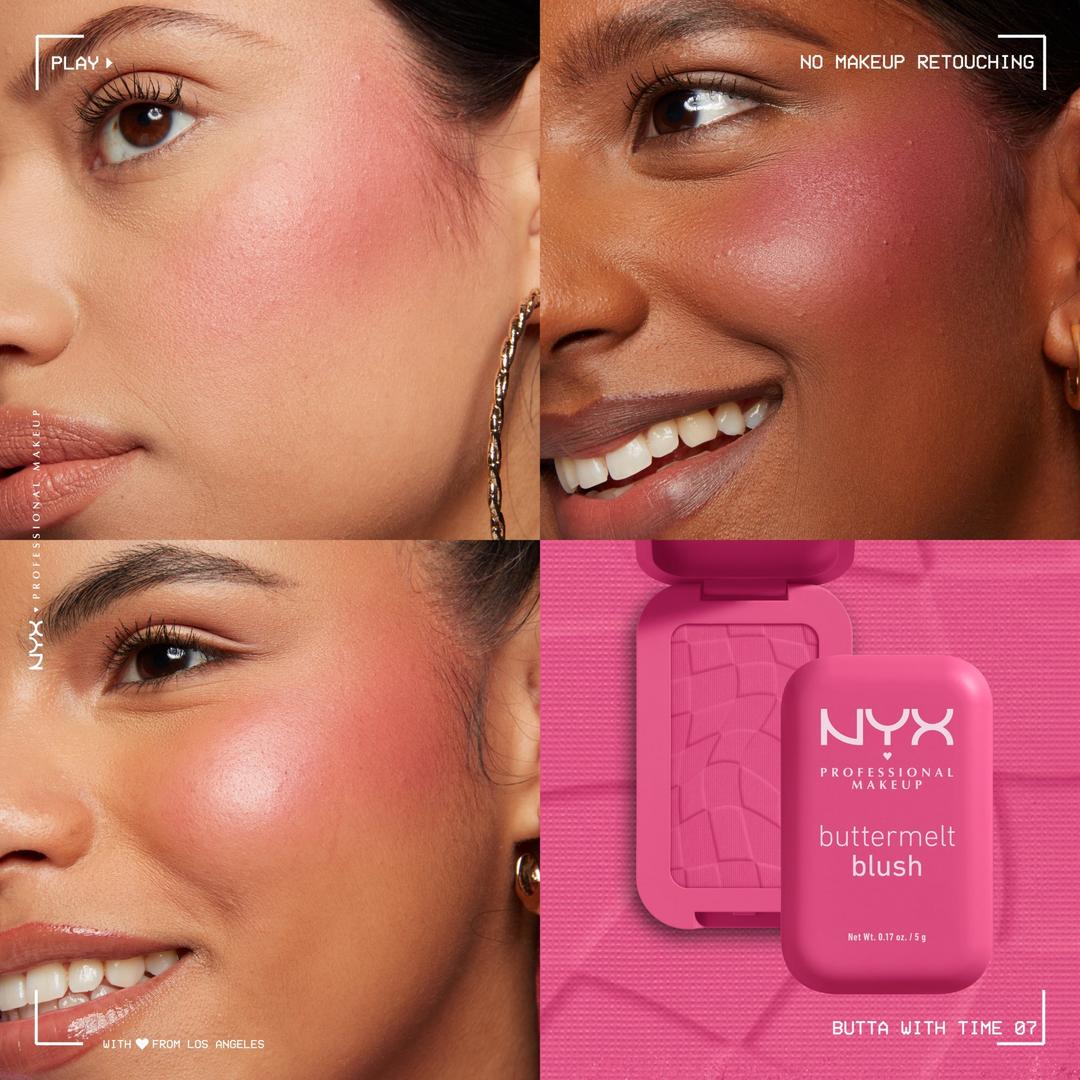 NYX Buttermelt Pressed Powder Blush | Butta With Time