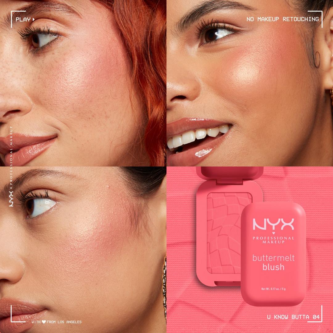 NYX Buttermelt Pressed Powder Blush | U Know Butta