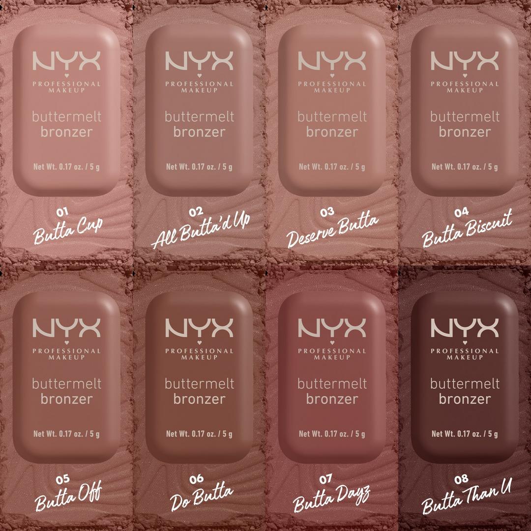 NYX Buttermelt Pressed Powder Natural Finish Bronzer | Butta Cup