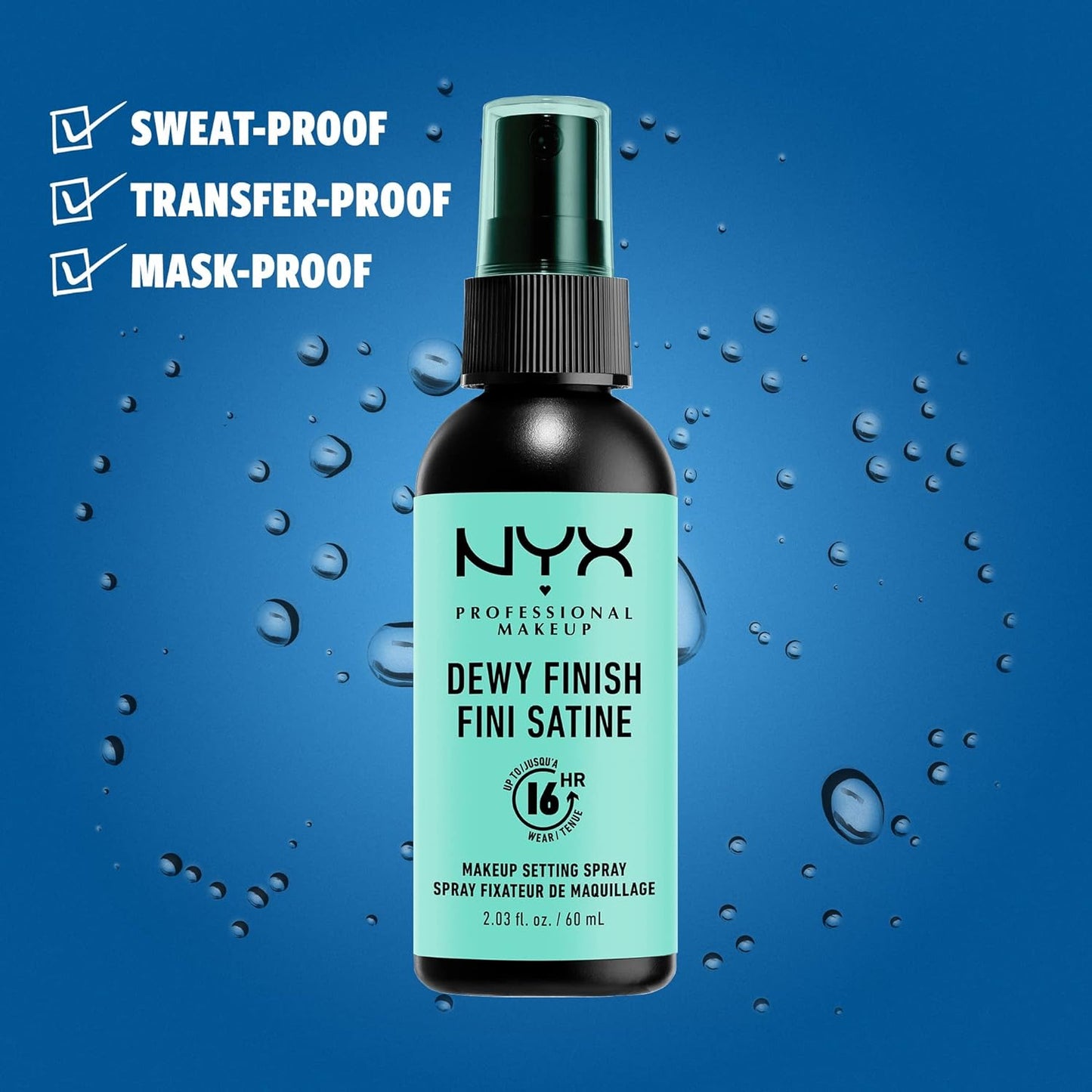 NYX Dewy Finish Makeup Setting Spray 60 ml