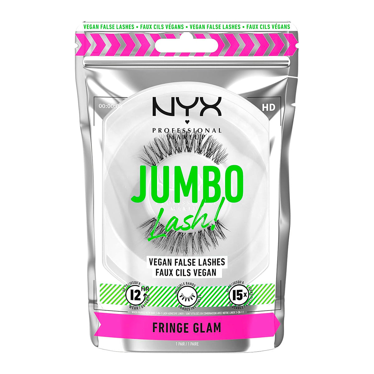 NYX Jumbo Lash Fringe Glam Reusable Lashes