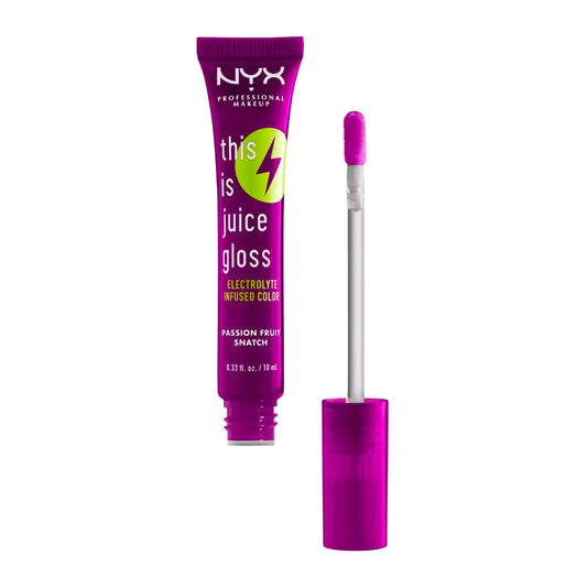 NYX This Is Juice Gloss Electrolyte Infused Color | Passion Fruit Snatch