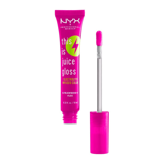 NYX This Is Juice Gloss Electrolyte Infused Color | Strawberry Flex