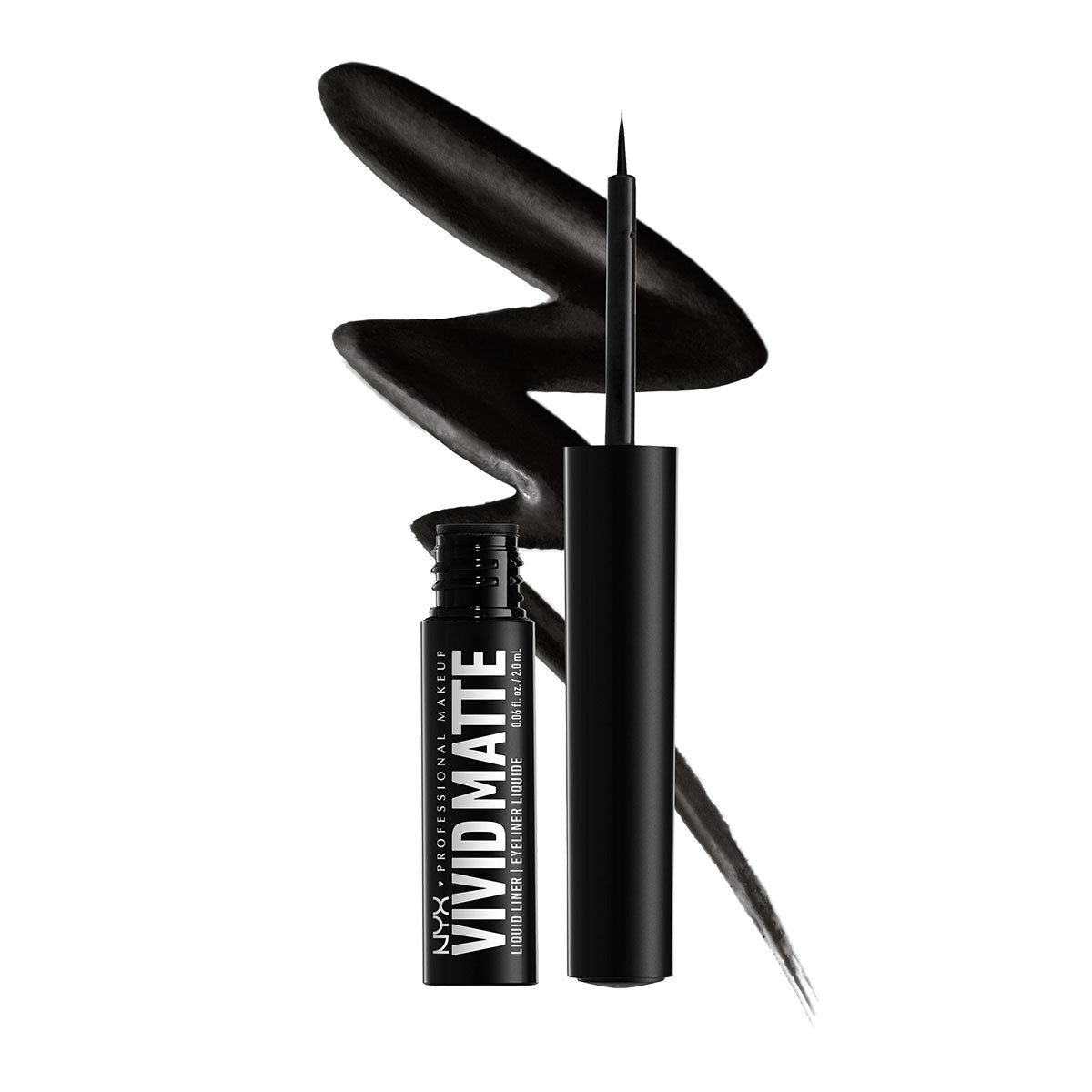 NYX Vivid Brights Matte Liquid Eyeliner | Black