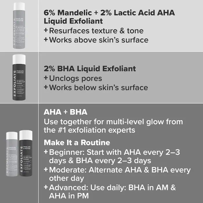 Paula's Choice Skin Perfecting 6% Mandelic Acid + 2% Lactic Acid Liquid Exfoliant 88 ml