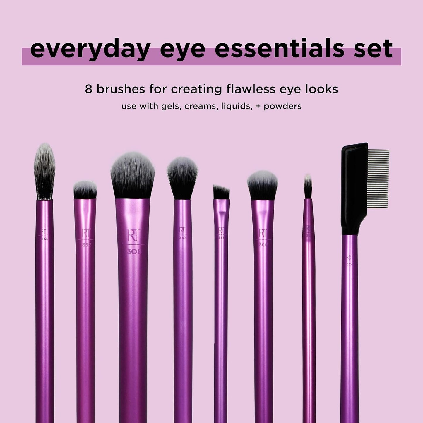 Real Techniques Everyday Eye Essentials 8 Pieces Brush Set