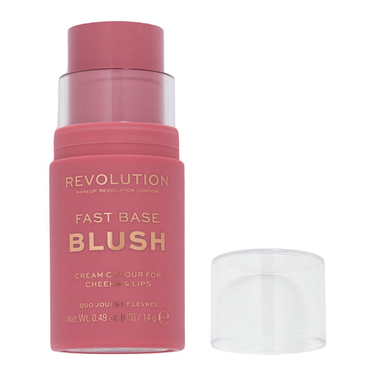 Revolution Makeup Fast Base Blush Cream Color For Cheeks & Lips | Bare