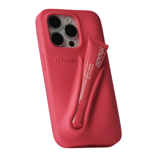 Rhode Summer Lip Case Compatible with iPhone 14 Pro | Guava Spritz