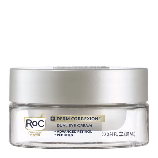 Roc Derm Correxion Dual Eye Cream Advanced Retinol & Peptides 2 x 0.34 oz / 10 ml