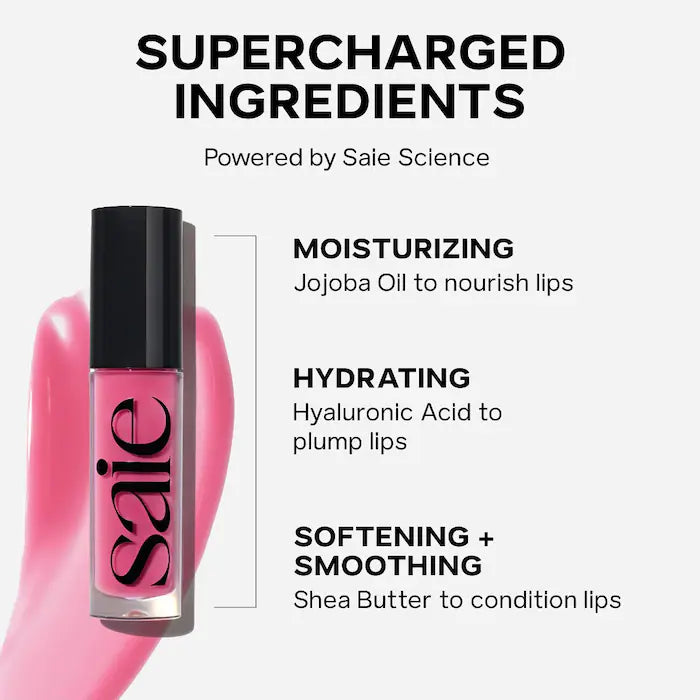 Saie Glossybounce Hydrating Lip Oil | Kiss