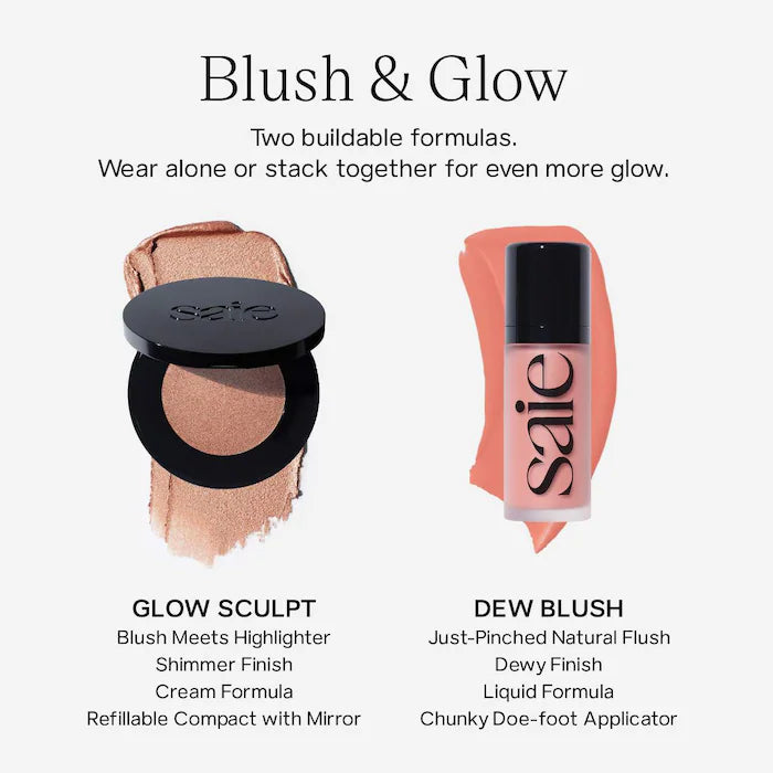 Saie Glow Sculpt Multi-use Cream Highlighting Blush | Quartzglow