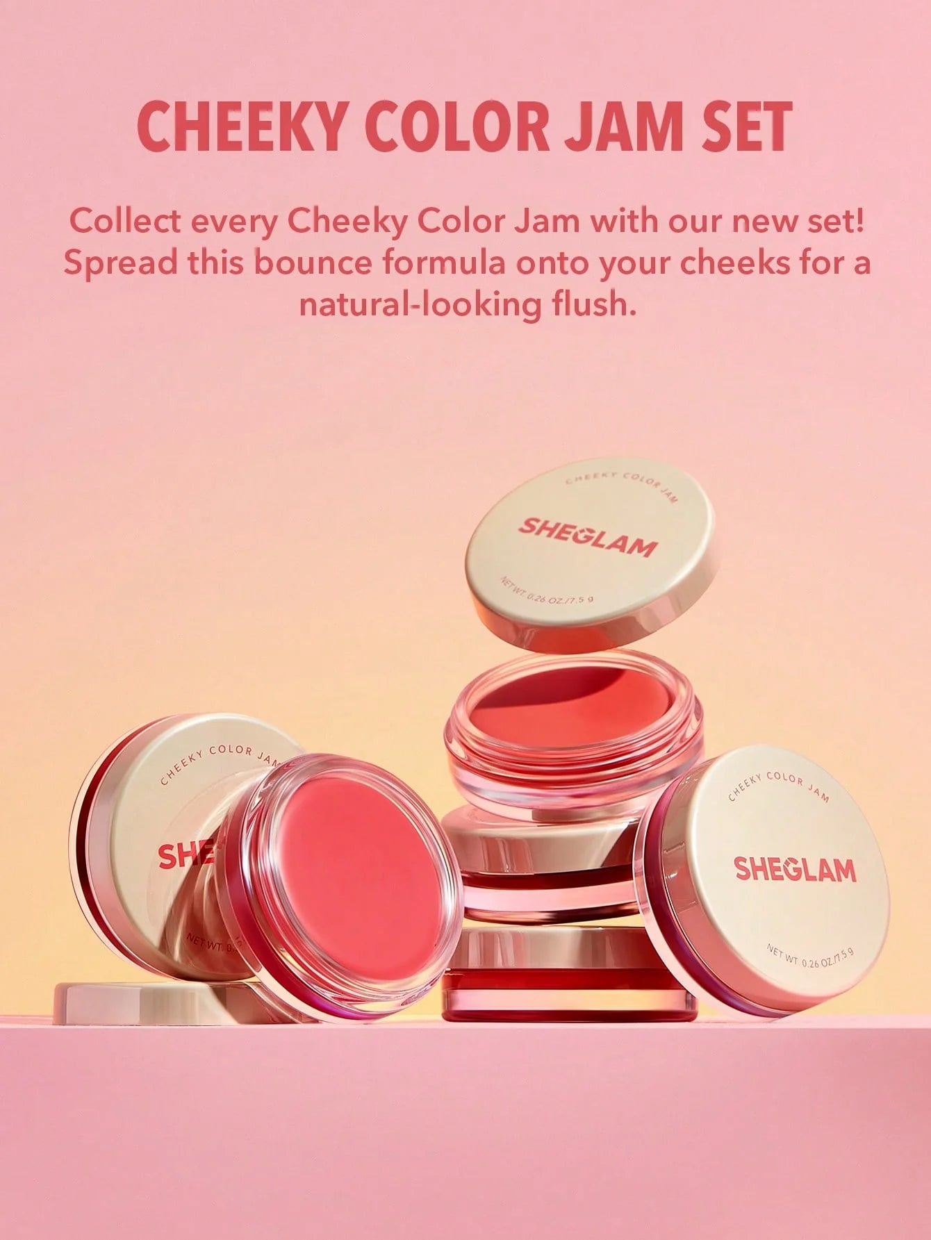 SheGlam Cheeky Color Jam Cream Blush 7.5 g | Watermelon Candy