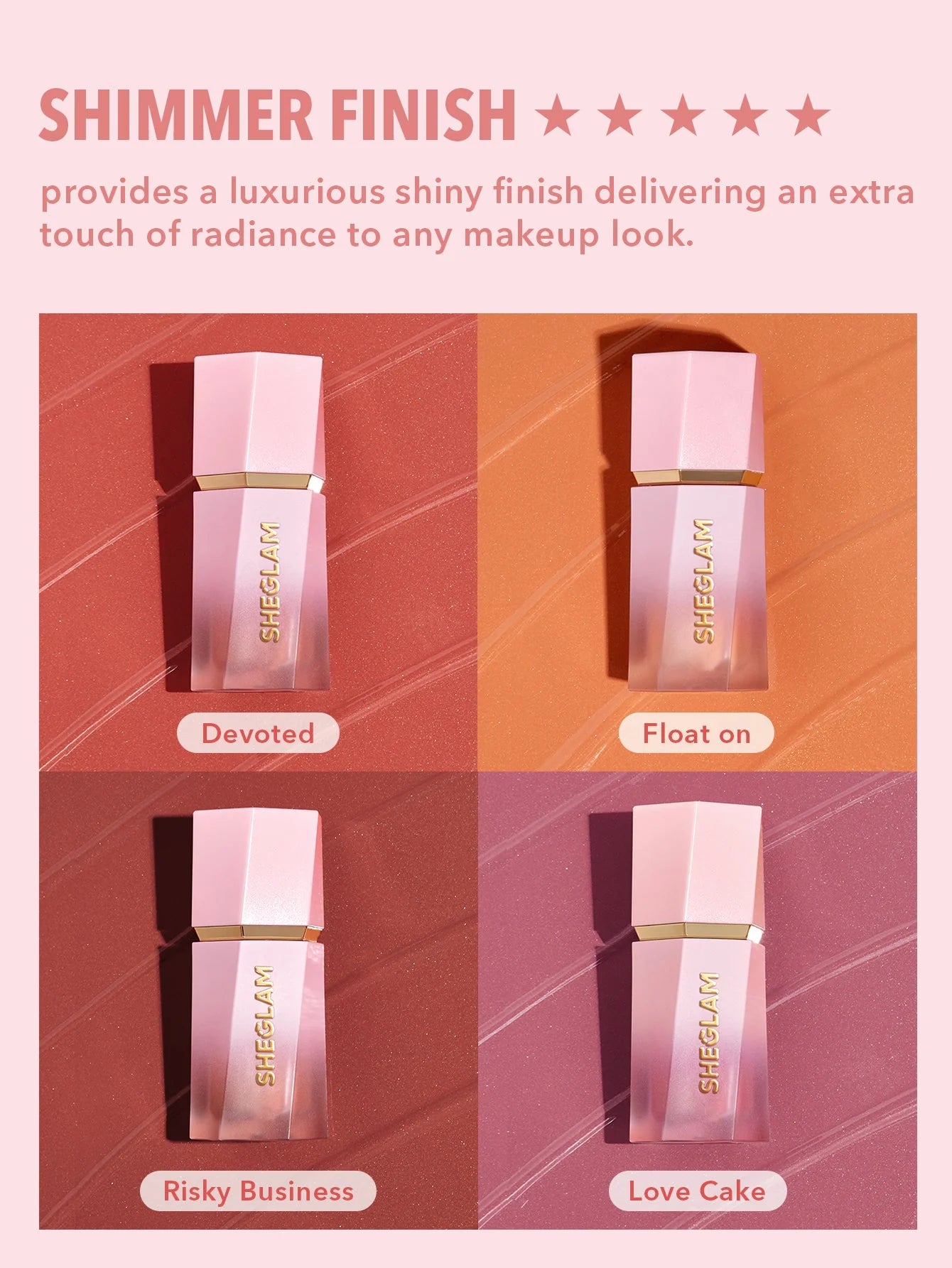 SheGlam Color Bloom Dayglow Liquid Blush Shimmer Finish | Devoted
