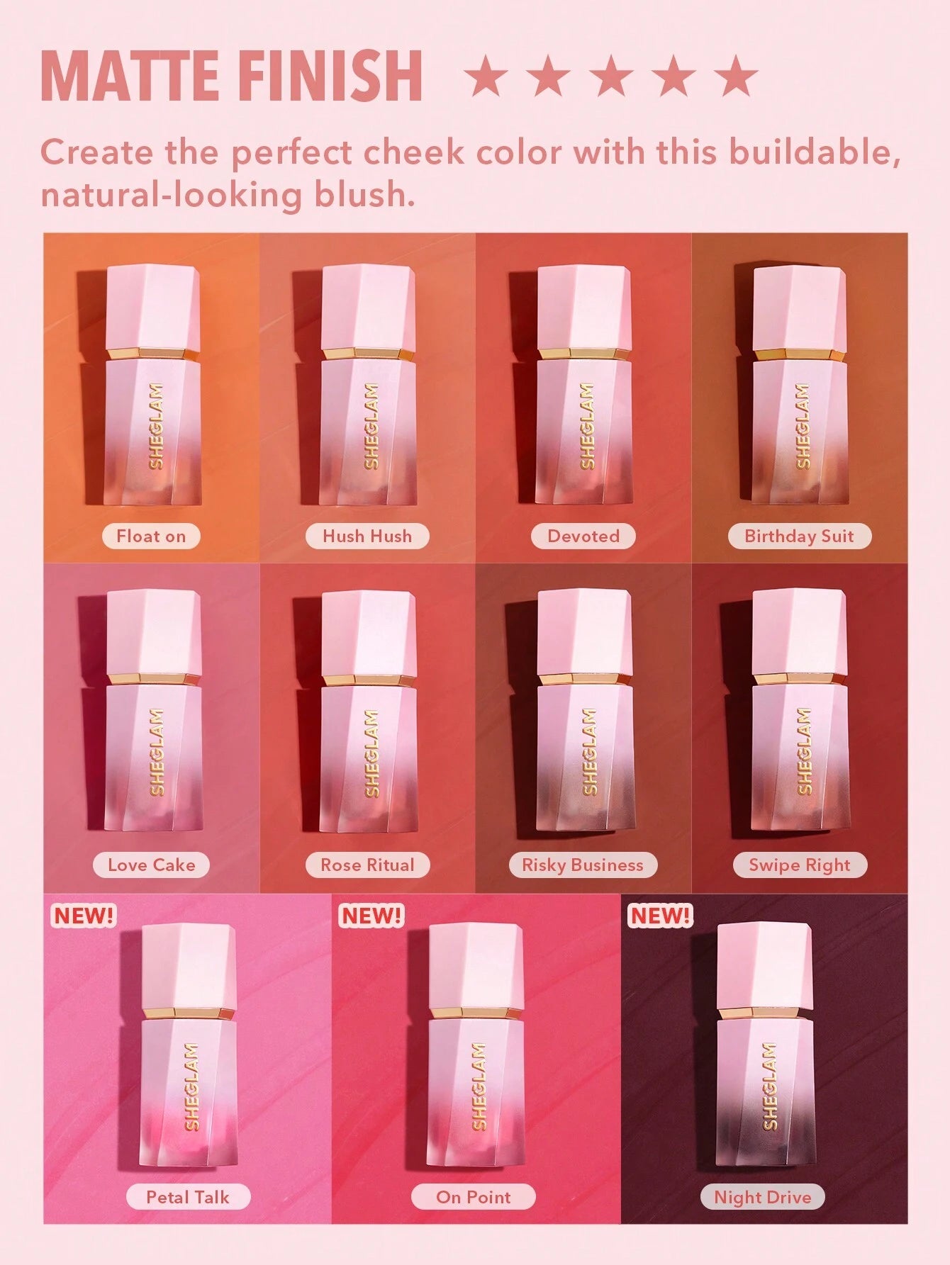 SheGlam Color Bloom Liquid Blush Matte Finish | Petal Talk