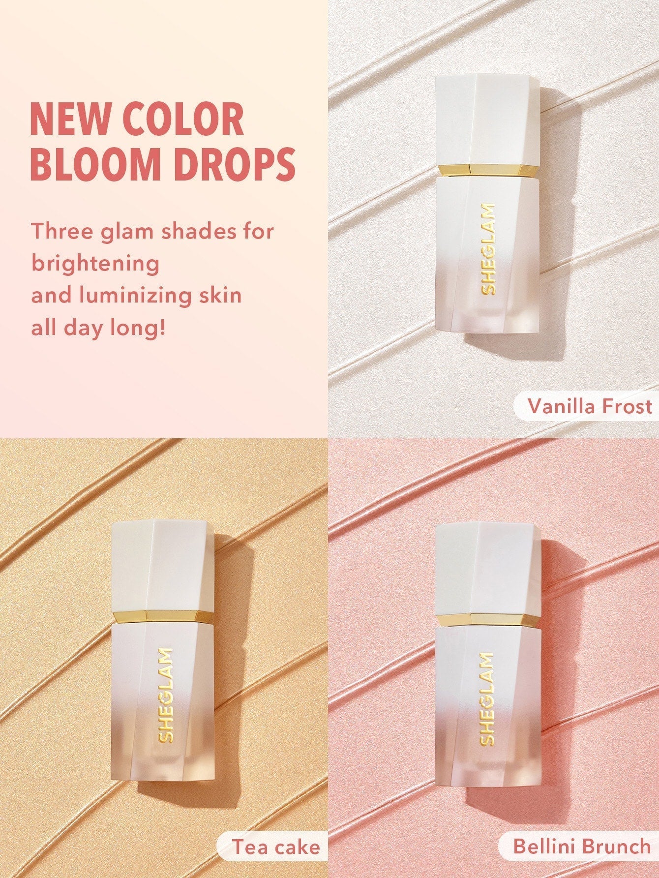 SheGlam Glow Bloom Liquid Highlighter | Vanilla Frost