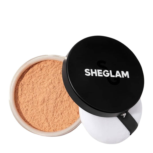 SheGlam Baked Glow Setting Powder | Light Brown