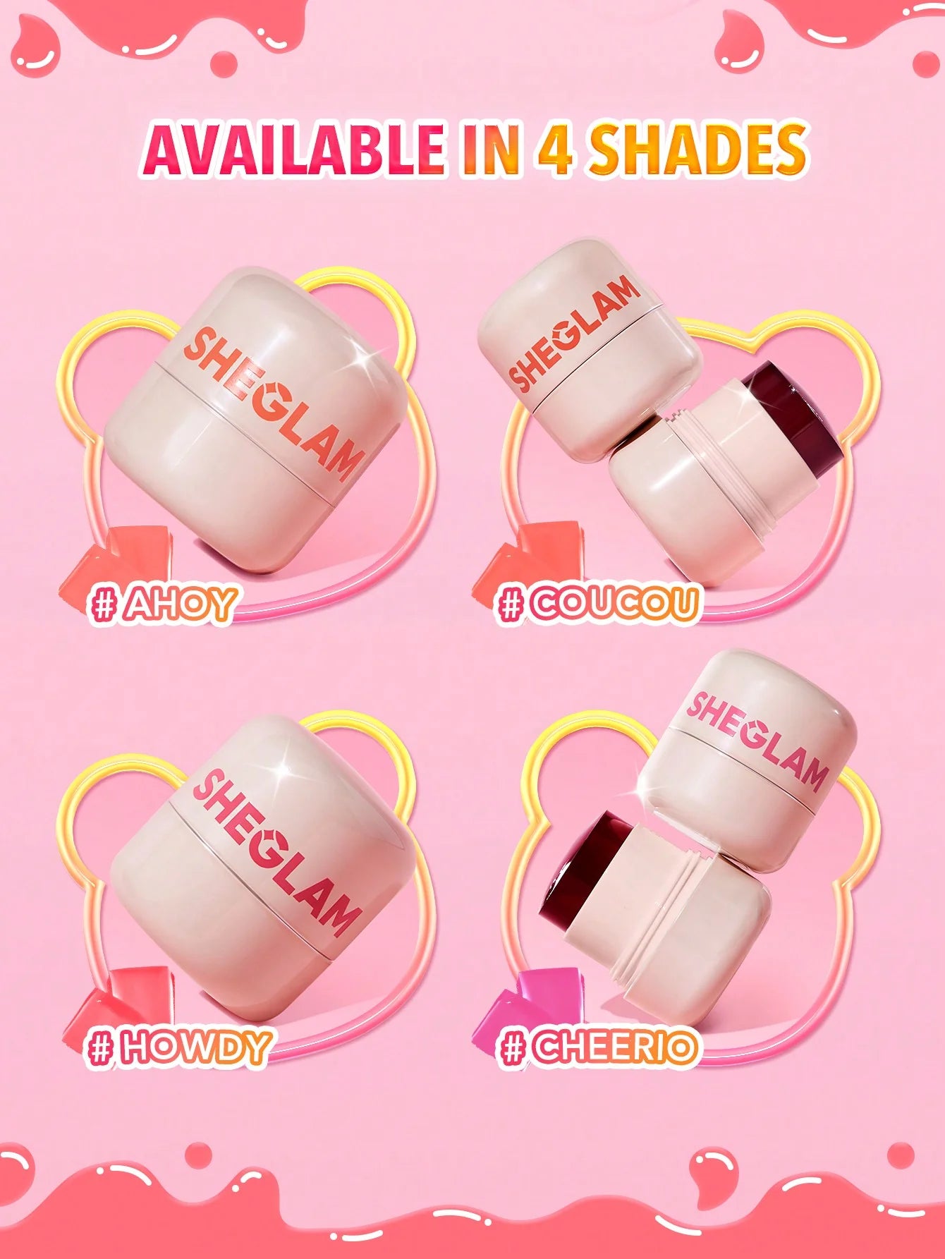 SheGlam Jelly-Licious Hydrating Lip & Blush Tint | Howdy