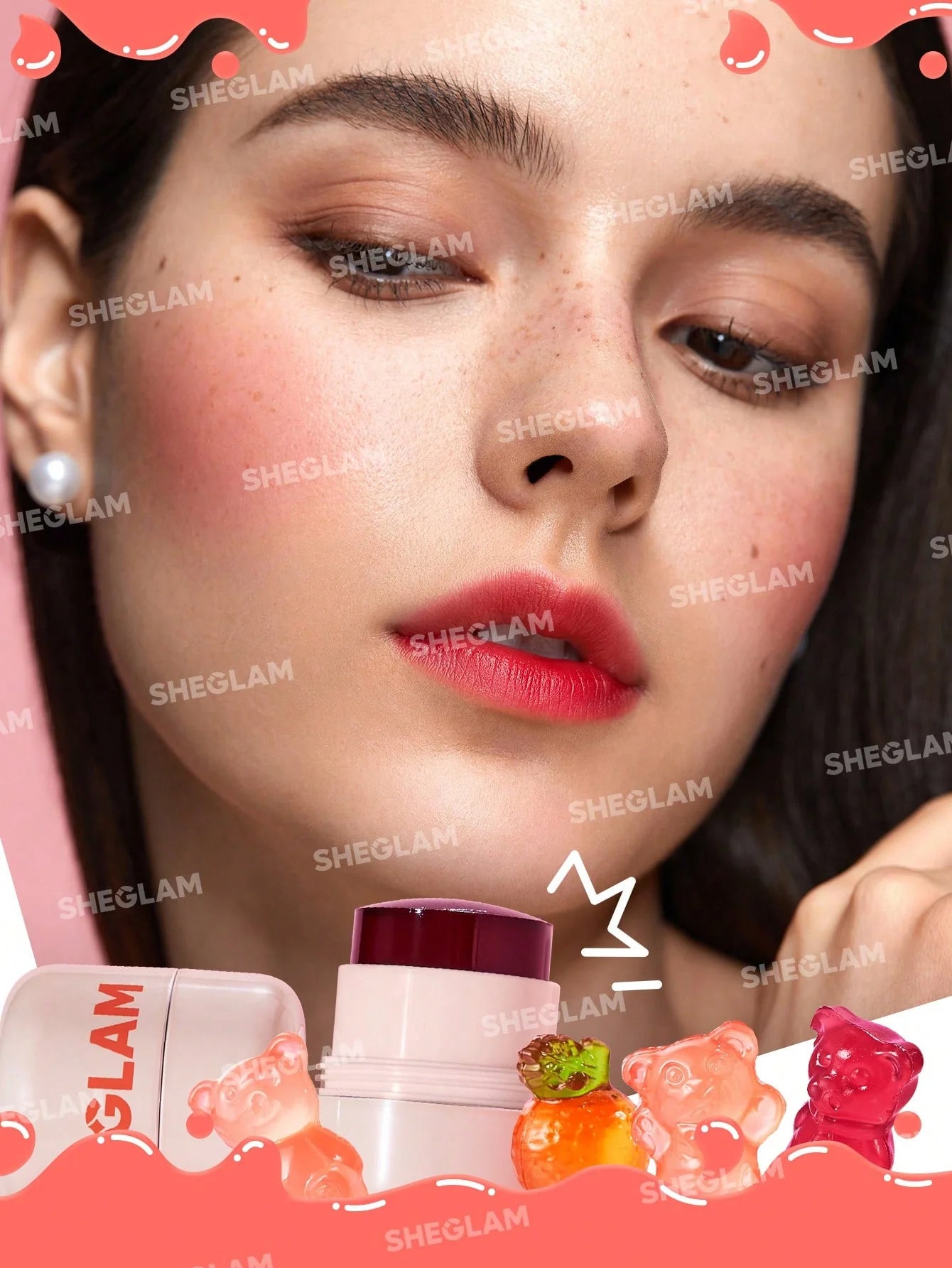 SheGlam Jelly-Licious Hydrating Lip & Blush Tint | Coucou