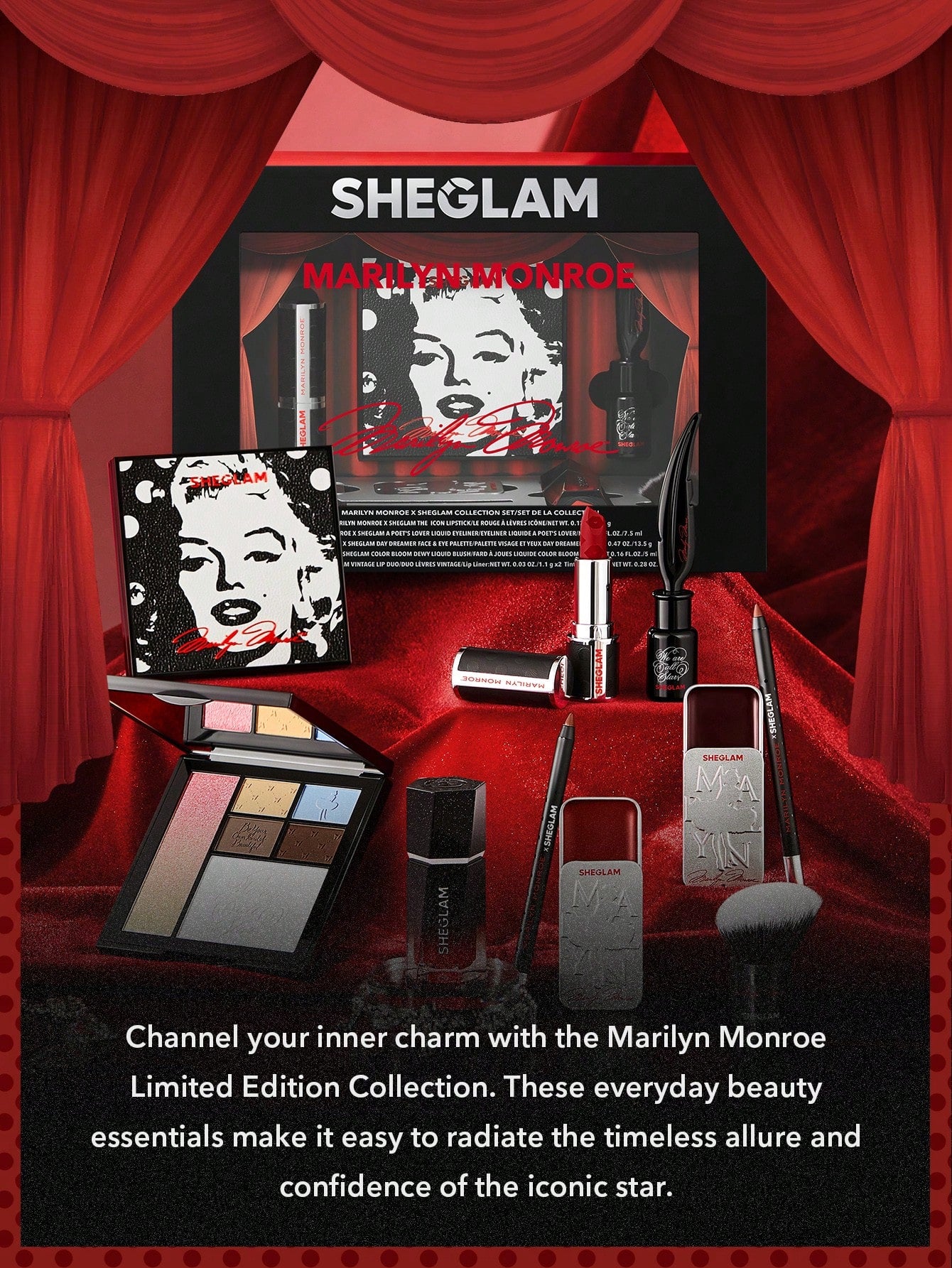 SheGlam x Marilyn Monroe Color Bloom Dewy Liquid Blush | Hollywood