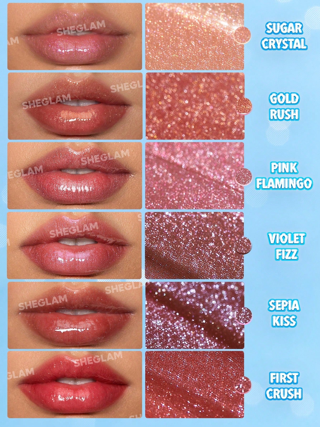 SheGlam Pout-Perfect Shimmer Lip Plumper | Violet Fizz