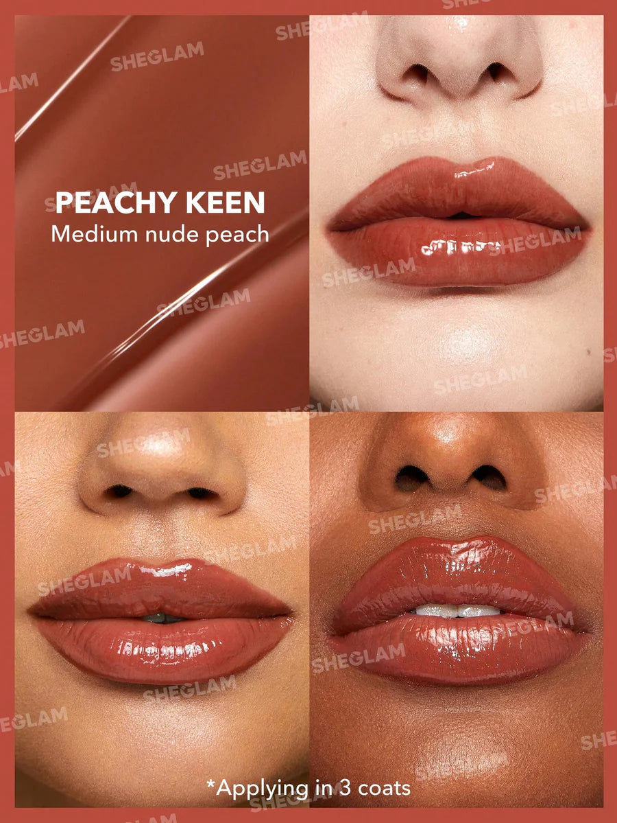 SheGlam Pout-Perfect Shine Lip Plumper | Peachy Keen