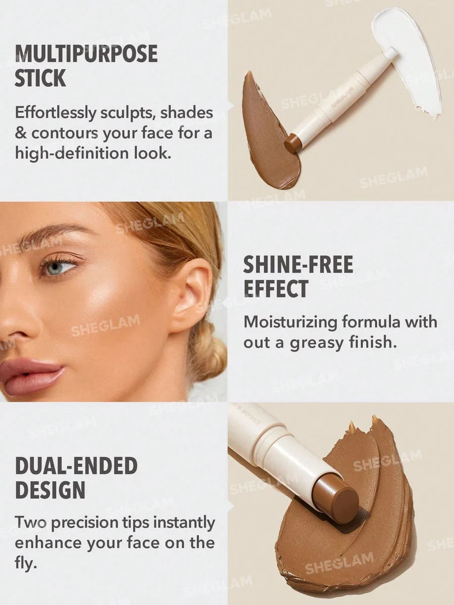 SheGlam Color & Sculpt Stick | Nude & Cocoa