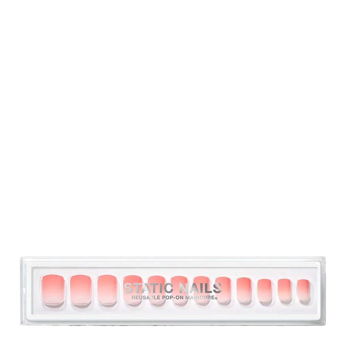 Static Nails Reusable Pop-On Manicure | Soft Ombre Rosé Square