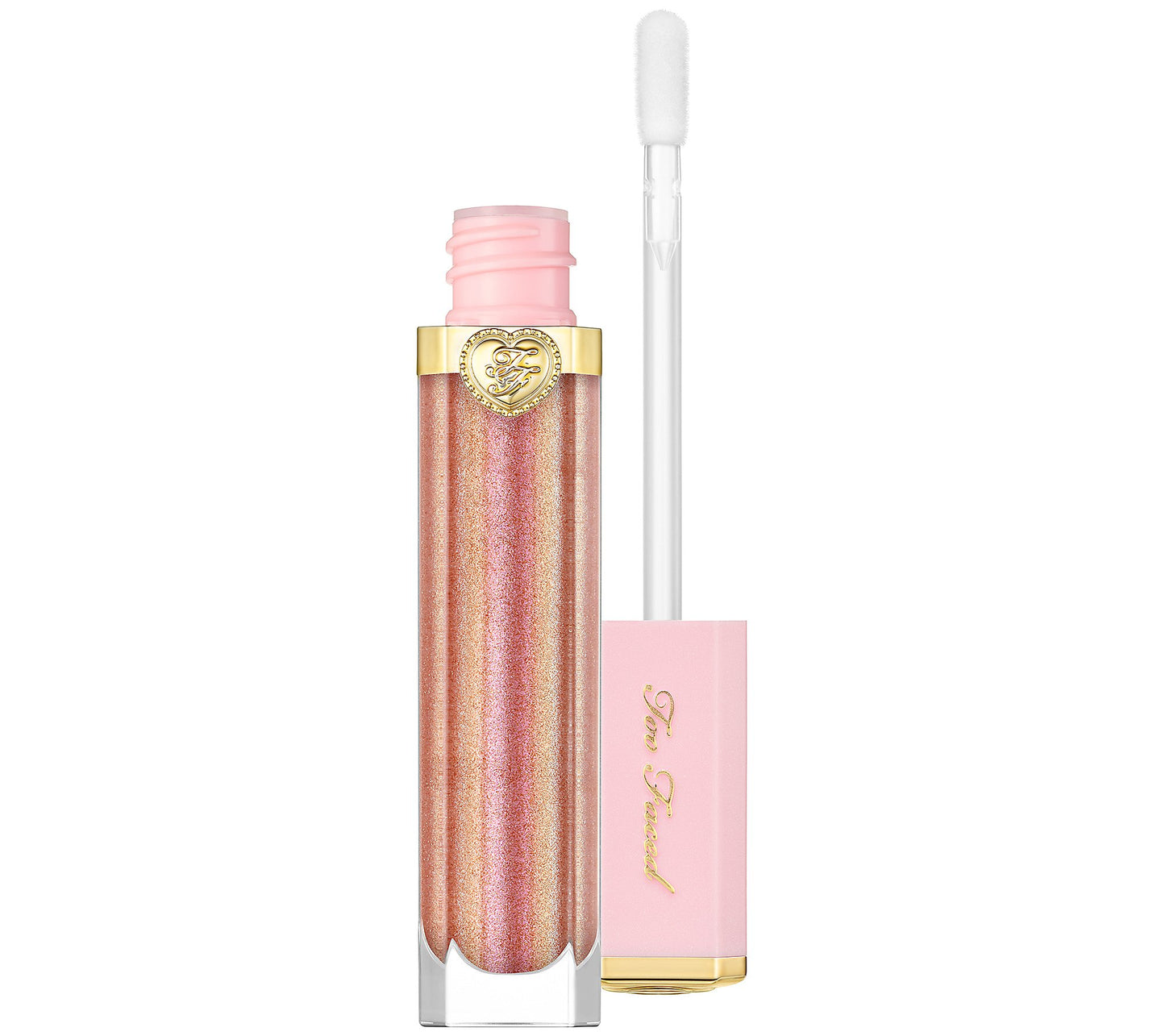 Too Faced Rich & Dazzling High Shine Sparkling Lip Gloss | Sunset Crush