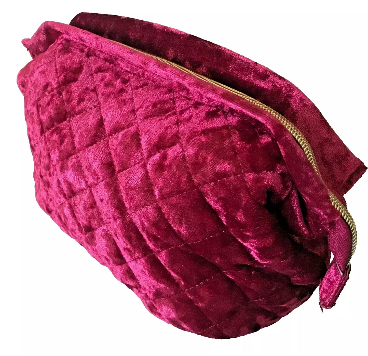 Ulta Beauty Velvet Burgundy Makeup Bag