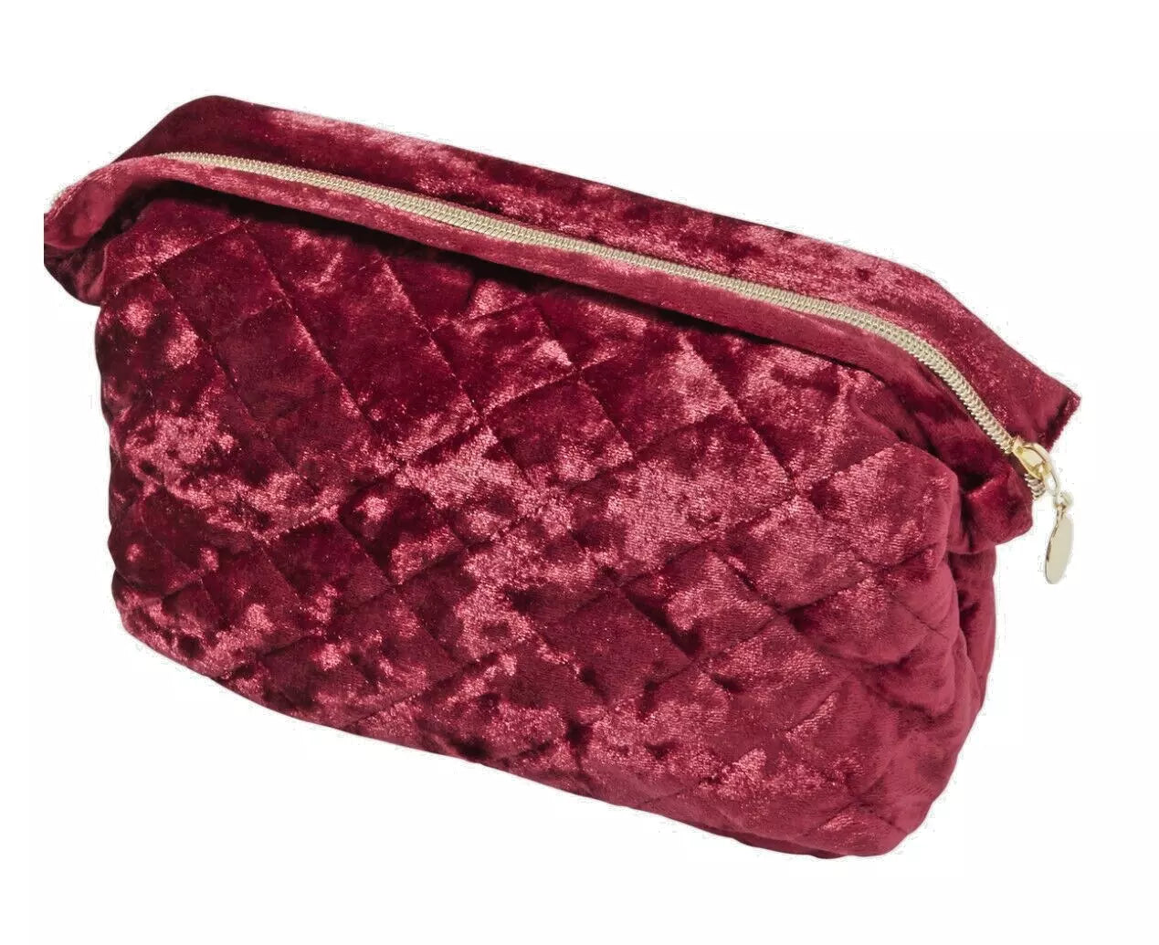 Ulta Beauty Velvet Burgundy Makeup Bag