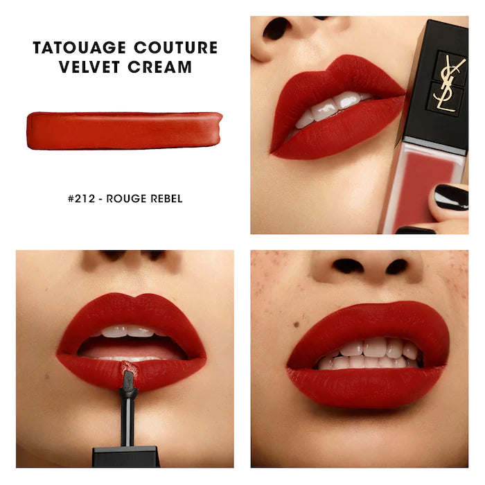 Yves Saint Laurent Tatouage Couture Velvet Cream Matte Liquid Lipstick | 212 Rouge Rebel