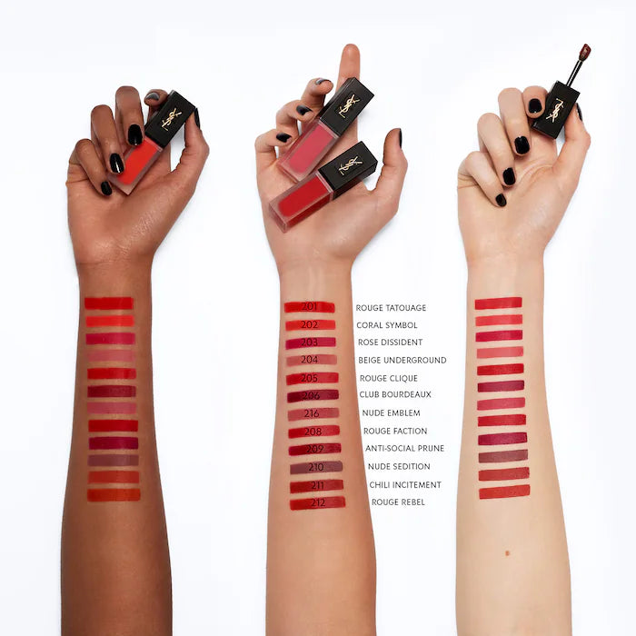 Yves Saint Laurent Tatouage Couture Velvet Cream Matte Liquid Lipstick | 212 Rouge Rebel
