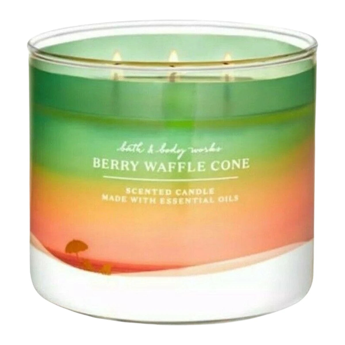 Bath & Body Works Berry Waffle Cone 3-Wick Candle
