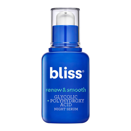 Bliss Renew & Smooth Glycolic + Polyhydroxy Acid Night Serum 30 ml