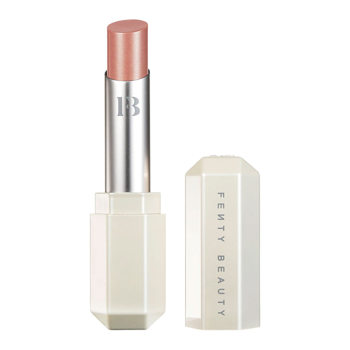 Fenty Beauty Slip Shine Sheer Shiny Lipstick | 04 Makeout Break (Latte Nude)
