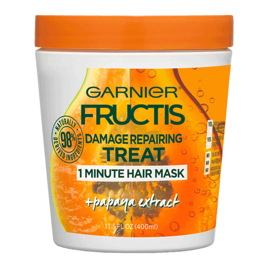 Garnier Fructis Damage Repairing Treat 1 Minute Hair Mask + Papaya Extract 400 ml