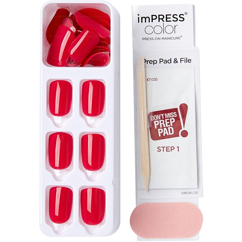 Kiss imPRESS Color x OPI Press-On Manicure | Strawberry Margarita