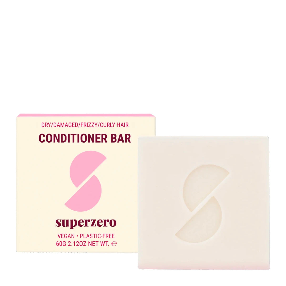 Superzero Conditioner Bar for Dry / Frizzy / Curly / Colored hair 60 g