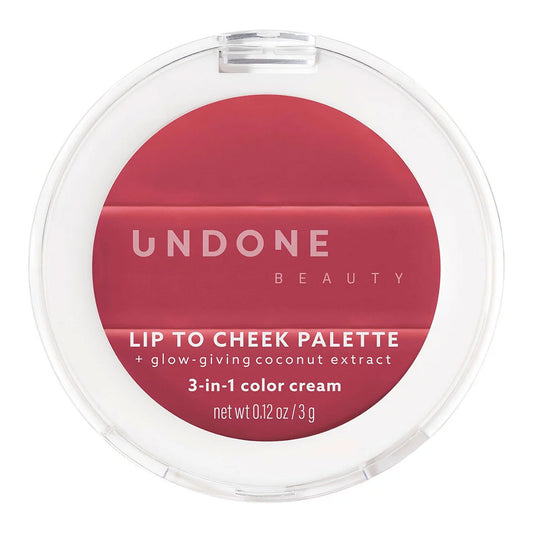 Undone Beauty Lip to Cheek 3-in-1 Cream Palette | Poppy