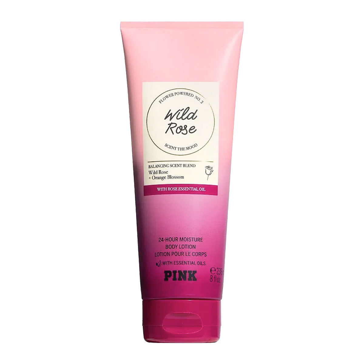 Victoria's Secret Pink Wild Rose Body Lotion with Essentials Oils